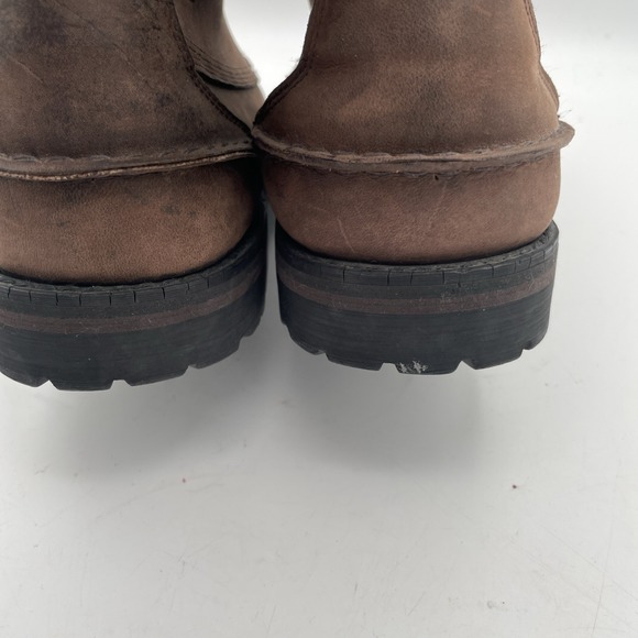RJ Colt Moc Toe Chukka‎ Boot Mens 9.5 Dark Brown Oiled Leather Upper Shoe - Picture 8 of 11